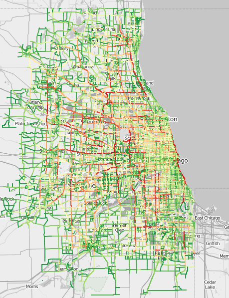 Current Chicago Traffic Map | Zip Code Map