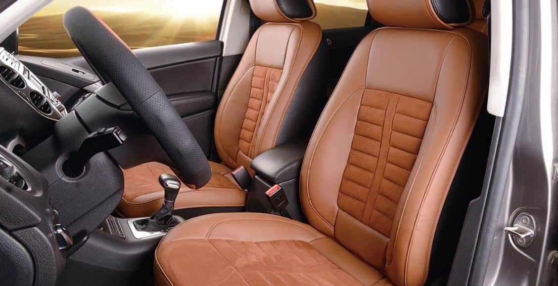 Laxious brown leather interior