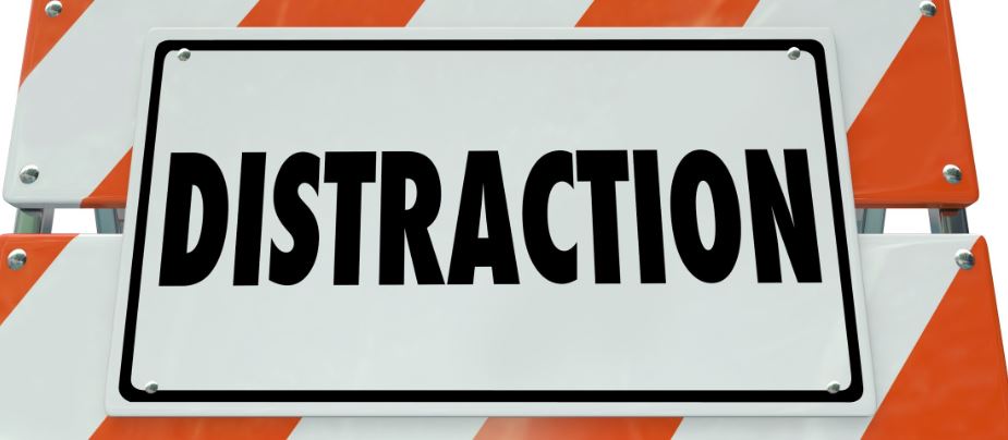 Distruction street sign board